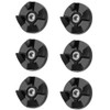 6 PCS Top Base Gear Top Base Plastic Gear Rubber