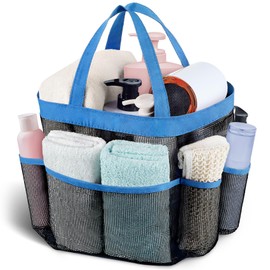 Attmu Mesh Shower Caddy Portable, Quick Dry Hanging Shower Tote Bag for College Dorm Room Essentials, Large Capacity Shower Caddy Dorm for Bathroom Gym Swimming