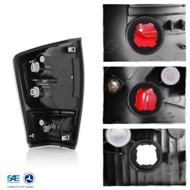 AKKON - Fits 2016 2017 2018 2019 2020 Toyota Tacoma Limited Model Smoked Clear Len Tail Light Brake Lamp Passenger Right Side