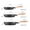 JEETEE Nonstick Frying Pans Set, Nonstick Omelette Skillet Set 3