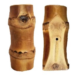 Bamboo Luxury Wood Cabinet Knobs- Set of 2 Real Bamboo Wood