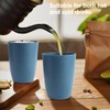 BUSOKIP Premium Wheat Straw Cups Drinking Glasses Set of 6