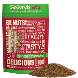 Sincerely Nuts Brown Flax Seed- (1 LB) Vegan, Kosher & Gluten-Free Food-Fiber-Rich Addition to Baked Goods, Salads & More-Plant-Powered Essential Fatty Acid-Add to Granola, Trail Mix, and Protein