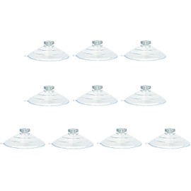 Ruiwaer 10pcs 60mm Large Suction Cups Use for Veg Ledge Shelf, Wreath, Sign, Christmas Ornament, Suncatchers, Decorations, Bird Feeder, Hanger, Windshield (Load-Bearing: 7 Pounds), Transparent