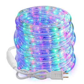 Brizled LED Rope Lights Outdoor,18ft 216 LED Tube Lights, 120V UL Flexible Strip Lights Connectable Plugin Rope Lights for Garden, Patio, Party, Xmas, Holiday Decorations, Multi Color