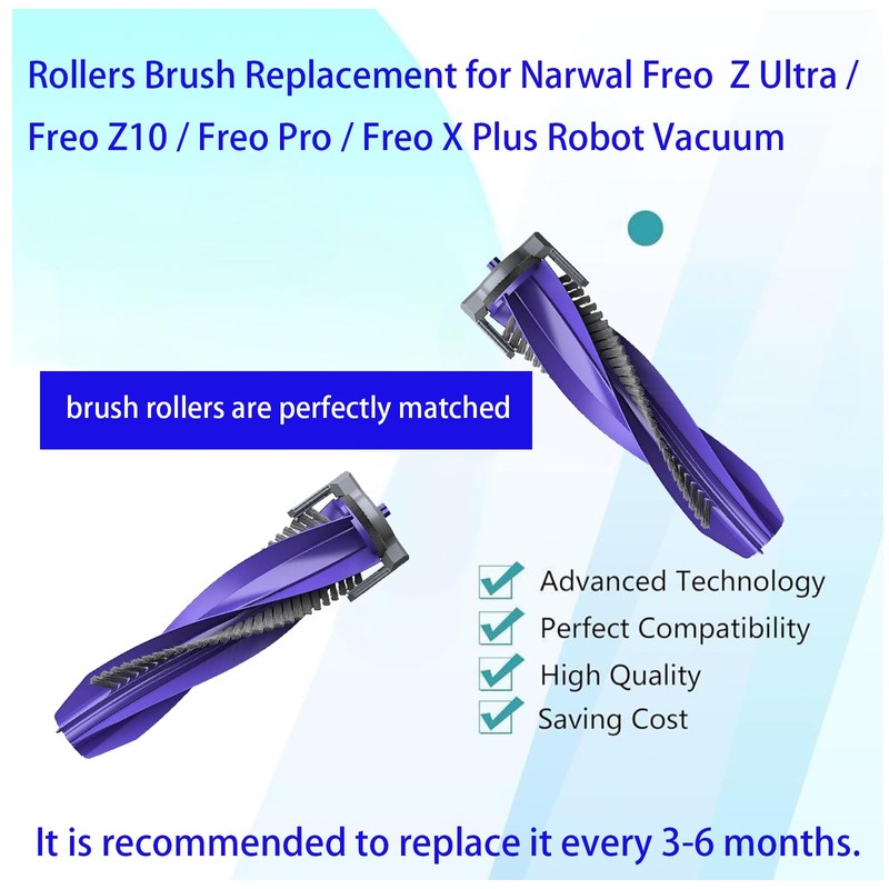 Rollers Brush Replacement for Narwal Freo Z Ultra/Freo Z10 /
