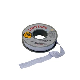 PROCURU Liontape G701 2-Pack 1/2" x 1200" (100-Ft) Heavy Duty Professional Teflon Tape, for Water/Oil/Gas, 4-Mil, High Density, Up to 12000 psi, Grey