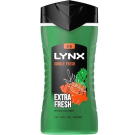 Jungle Fresh 3-in-1 Body, Face & Hair Wash Shower Gel, Extra Fresh, with Palm Leaves & Amber, 225ml