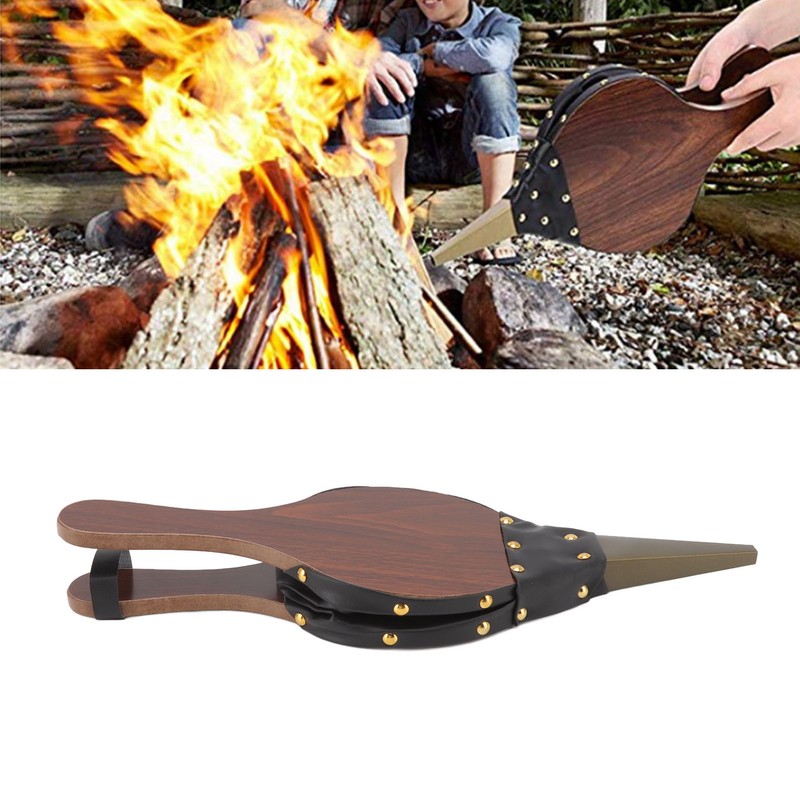Wood Bellows 15.0 X 5in Fireplace Bellows Manual Air Blower