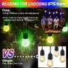 Outdoor String Lights, 96FT Multicolor LED Dimmable RGB with Remote
