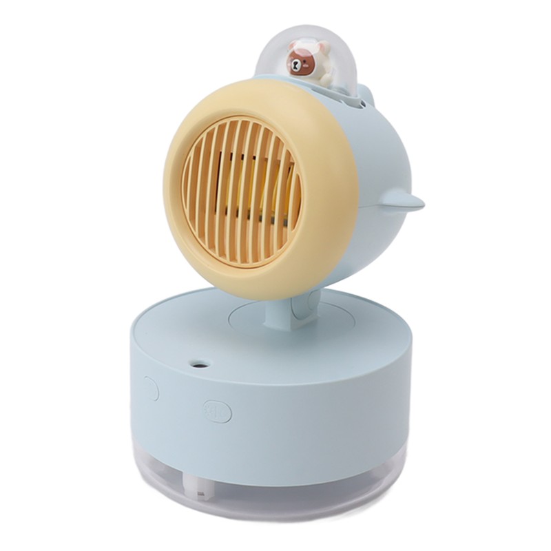 Mini Bear Cooling Fan USB Charging Misting Desktop Fan Table