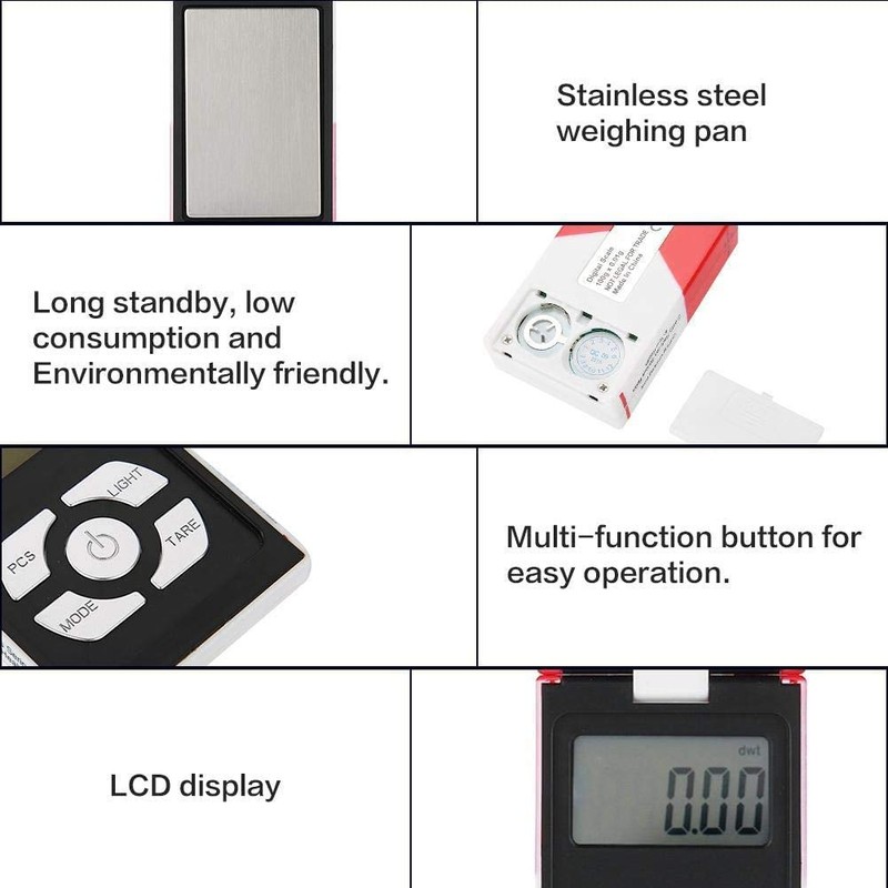 Trimming Shop Digital Pocket Scale 100 x 0.01g Portable Compact