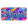 Tie Dye Peace Sign Bicycle License Name Plate Sixties Personalize