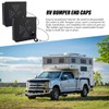 2PCS RV Bumper End Caps, 4-Inch Square Aluminum Camper Ventilated