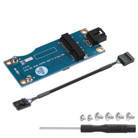 GINTOOYUN Mini PCI-E WWAN/LTE Card to Motherboard USB 9-Pin Adapter Mini PCIE 3G/4G Network Card to Motherboard USB 9-Pin Test Converter with SIM Slot for WWAN/LTE Cards