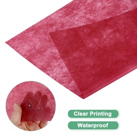 M METERXITY 114-Sheet Korean Cotton Wrapping Flower Paper, 11.8 Inch/ 30cm Waterproof Floral Wrapping Cotton Paper for Bouquets/Gift Packaging [Red]