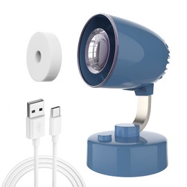 Elingmor Desk Fan, Turbo Force Tabletop Fan with Aromatherapy Diffuser, 120 Degree Pivoting Head, 4000mAh 12 hours working time, Quiet 4-speed Air Circulator Fan, for Bedroom Home Office