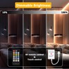 DAYBETTER Under Cabinet Lighting, Dimmable Under Cabinet Lights with Remote,