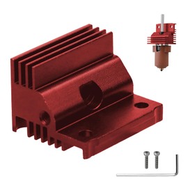 Olzzdda Red Cooling Block Aluminum Heat Sink, All Metal Replacement K1C Hotend HeatSink for Creality K1, K1C, K1 MAX Series Extruder Hotend 3D Printer