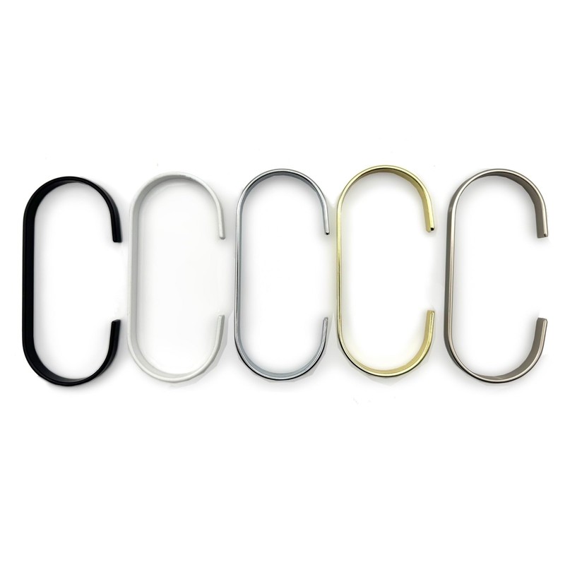 NAHANCO C Shaped Accessory Hook Hanger, Gold – 10 Count