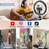 Upgraded Auto Face Tracking Tripod 360° Rotation with Stand, 10"