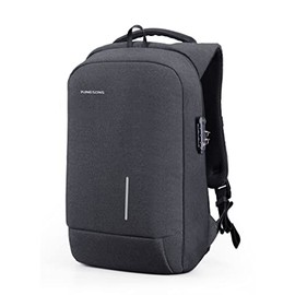 Laptop Backpack, Slim Business Travel Computer Bag with USB Charging Port Anti-Theft Water Resistant for 13.1 Inch Laptop Rucksack for men