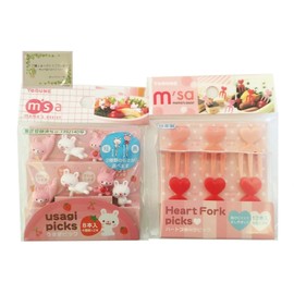 Genuine Torne Rabbit Picks (8 Pieces) Heart Fork Picks (12 Pieces) [Set] (Rabbit Heart)