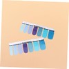Healeved 3sheets Glitter Nail Art Stickers for Manicure Shiny Nail