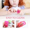 Cretty-Meet 4 PCS Handheld Pencil Sharpeners with Lid, Multicolor Dual