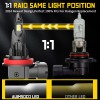 AUIMSOCO Combo LED Lights High Low Beam Fog Light Bulb