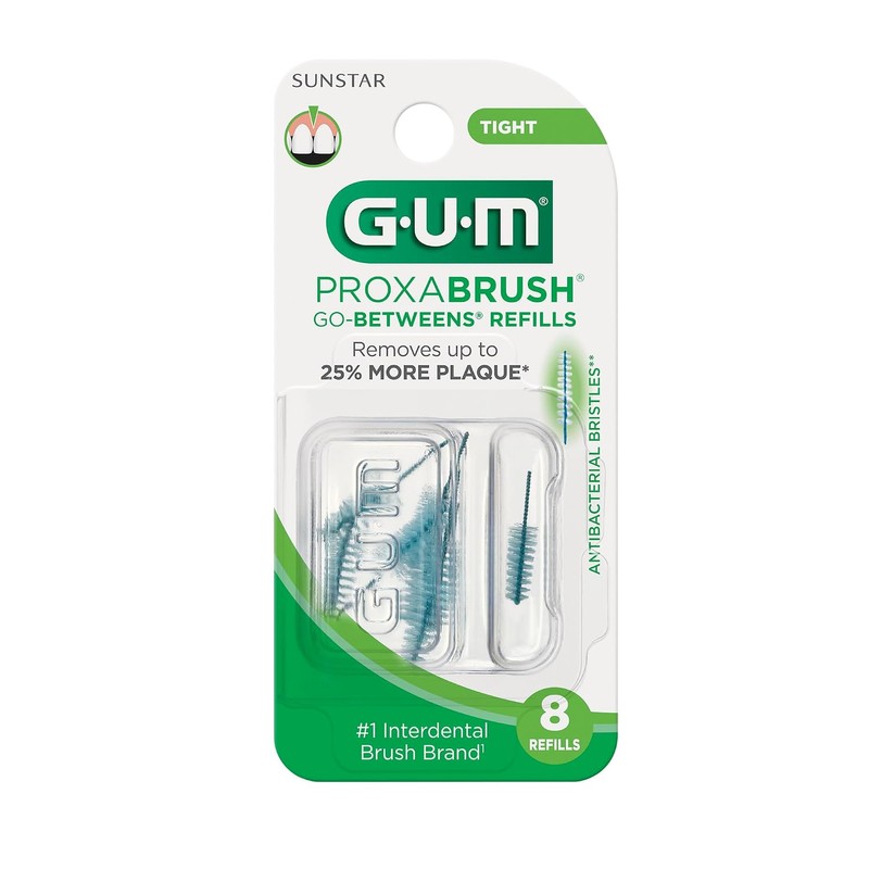GUM Proxabrush Go-Betweens Refills - Tight - Compatible with GUM