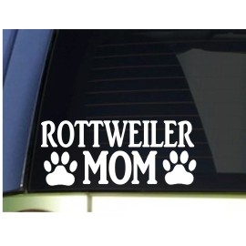 EZSTIK Rottweiler Mom sticker *H325* 8.5 inch wide vinyl dog rottie schutzhund