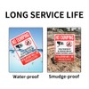 2 Pack No Dumping Property Protected By Video Surveillance Sign,