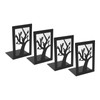 4Pcs Metal Book Ends Orderly Storage Arbitrary Adjustment Smoother Edges