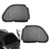 Unbranded Black Mesh Speaker Grills Cover Trim Fit For Harley