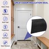 uxcell 2Pcs Door Brush Bottom Sweep H-Shape Aluminum Alloy Base