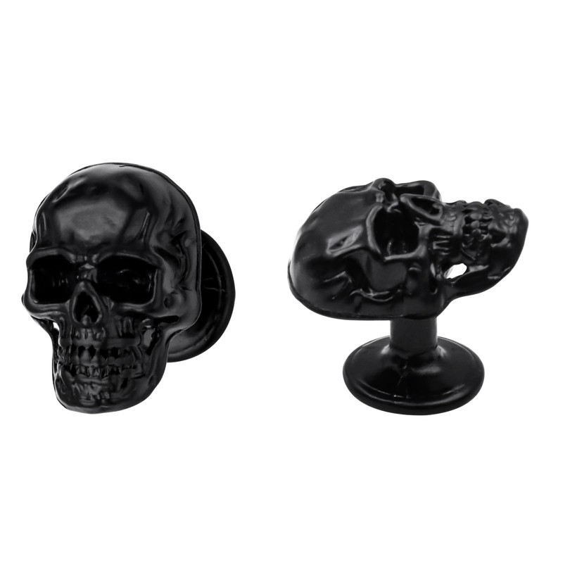 WTOYRRT 4 pcs Creative Skull Knobs Pull Handle Cabinet Door