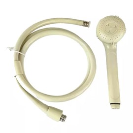 TECHVALET RV 60" Shower Hose with an Adjustable Stream Off White