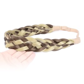 Gledola 5 Strands Synthetic Hair Braided Headband Hair Braided Headband (Light Highlighted)