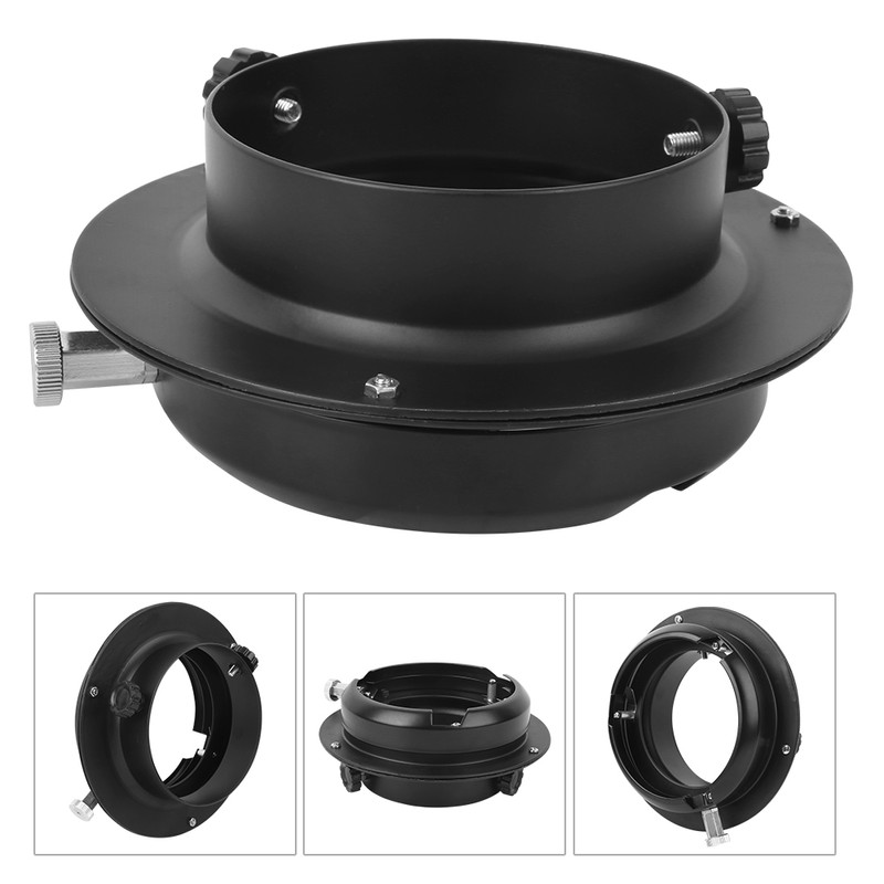 Alloy Black Adapter Ring Convertor for Small Photography Light to