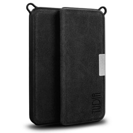 TUDIA Leather Magnetic Ultra Slim Protective Case Compatible with KardiaMobile ECG Heart Monitor, KardiaMobile Case, KardiaMobile ECG Heart Monitor Protective Case (Blue)