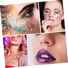 Zerodeko Gel Brillo Corporal y Gel Purpurina para Rostro y Cabello 12 Colores para Fiestas y Festivales Maquillaje Corporal Multifuncional Set 12 Piezas