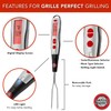 Digital Meat Thermometer Fork for Grilling and BBQ Fast Read