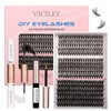 VICILEY Individual Lash Clusters Kit 320 PCS Cluster Lashes 3