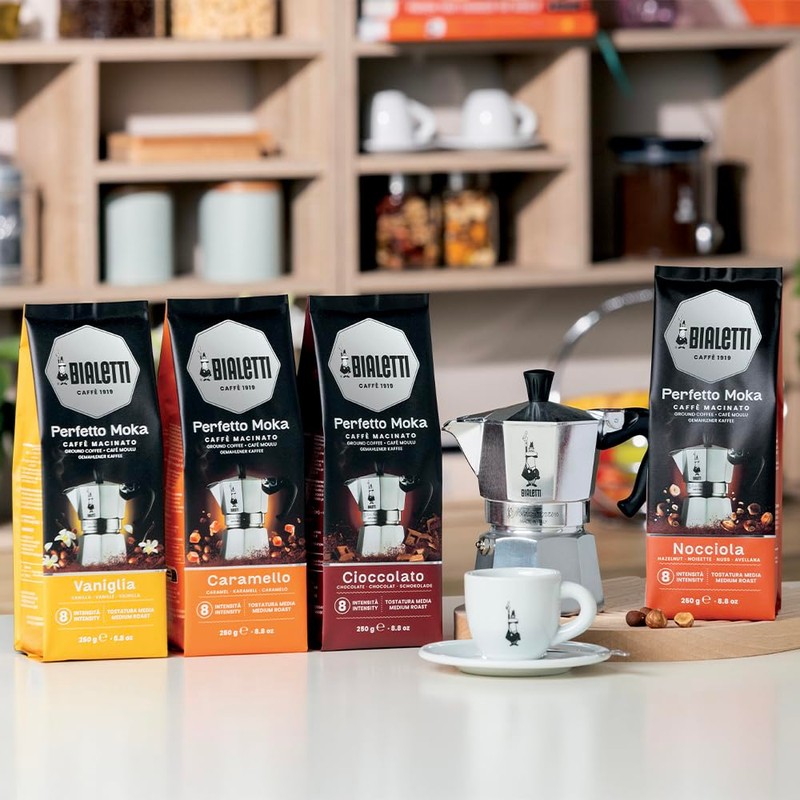 Bialetti - Perfetto Moka Nocciola: Ground Coffee Medium Roast Hazelnut