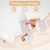 PAJIXANTHIC 100 Pack Precut Return Tape Strips 2"x12" Precut Clear