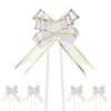 M METERXITY 100-Pack Ribbon Pull Bows, 3.74 Inch / 9.5cm