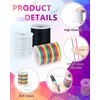 FIVEIZERO 2 Rolls Elastic Bracelet String Total 330 Feet,1.0mm,1.2mm,1.5mm Elastic