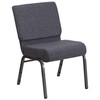 Flash Furniture HERCULES Series 21''W Church Chair in Dark Gray