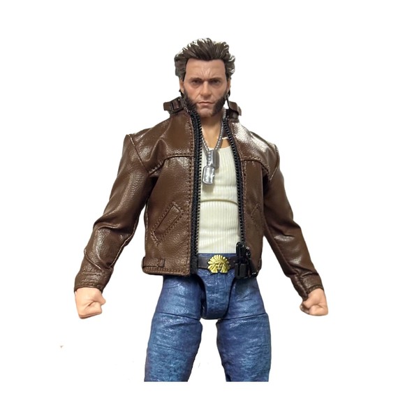 LINZHEAXY 1/12 Action Figure Colthes,Leather Jacket for 6" Male Action